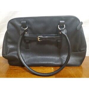Tumi Dome‎ Villa Saffiano Black Leather Tote Bag Purse 73123D2